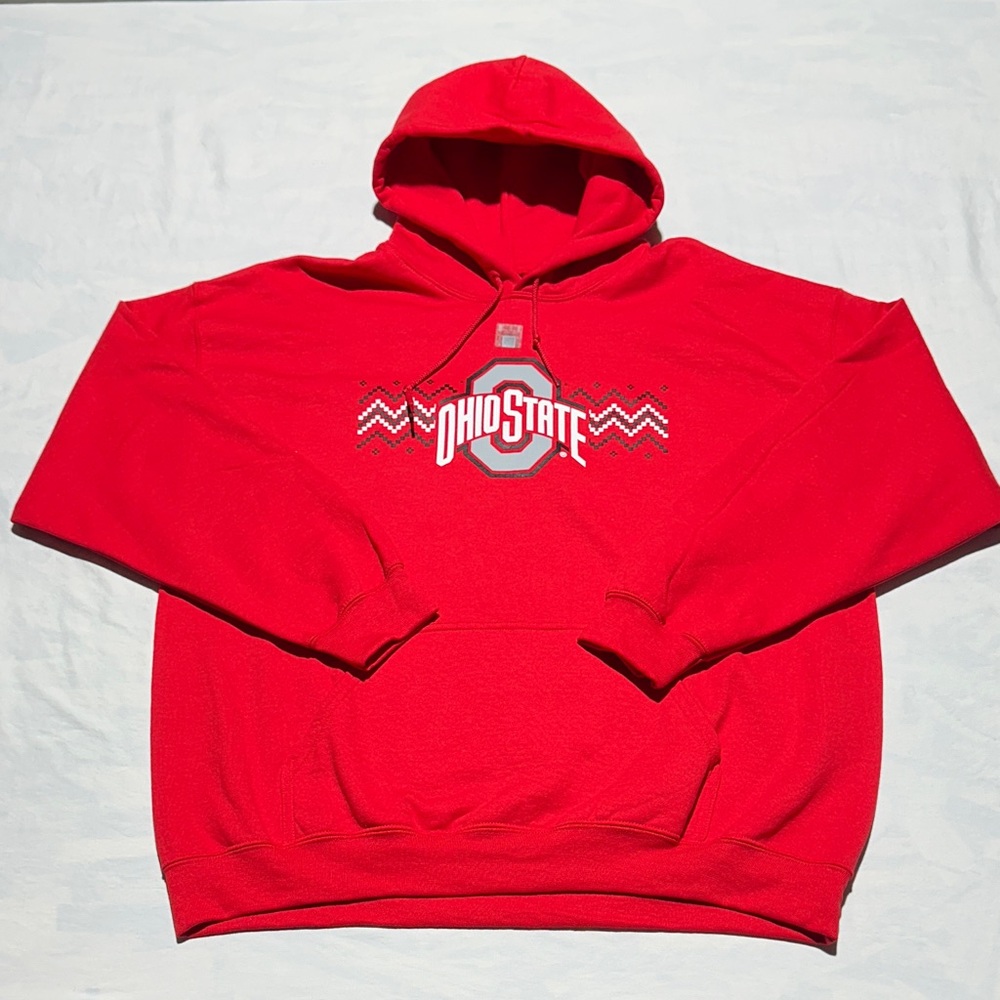 NWOT Men’s Ohio State Authentic Apparel Red Hoodie Size XL